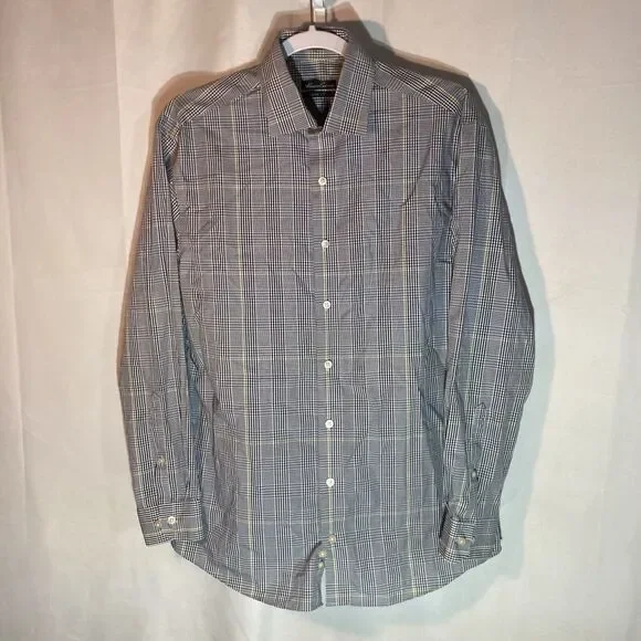 Kenneth Cole | Shirts | 68 Kenneth Cole Blue Gingham Slim Fit Non Iron  Button Up Shirt 15 12 3233 | Poshmark